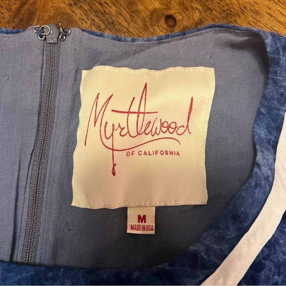 ModCloth Myrtlewood of California Sleeveless Retro Cotton Dress M Made in USA - Picture 3 of 13